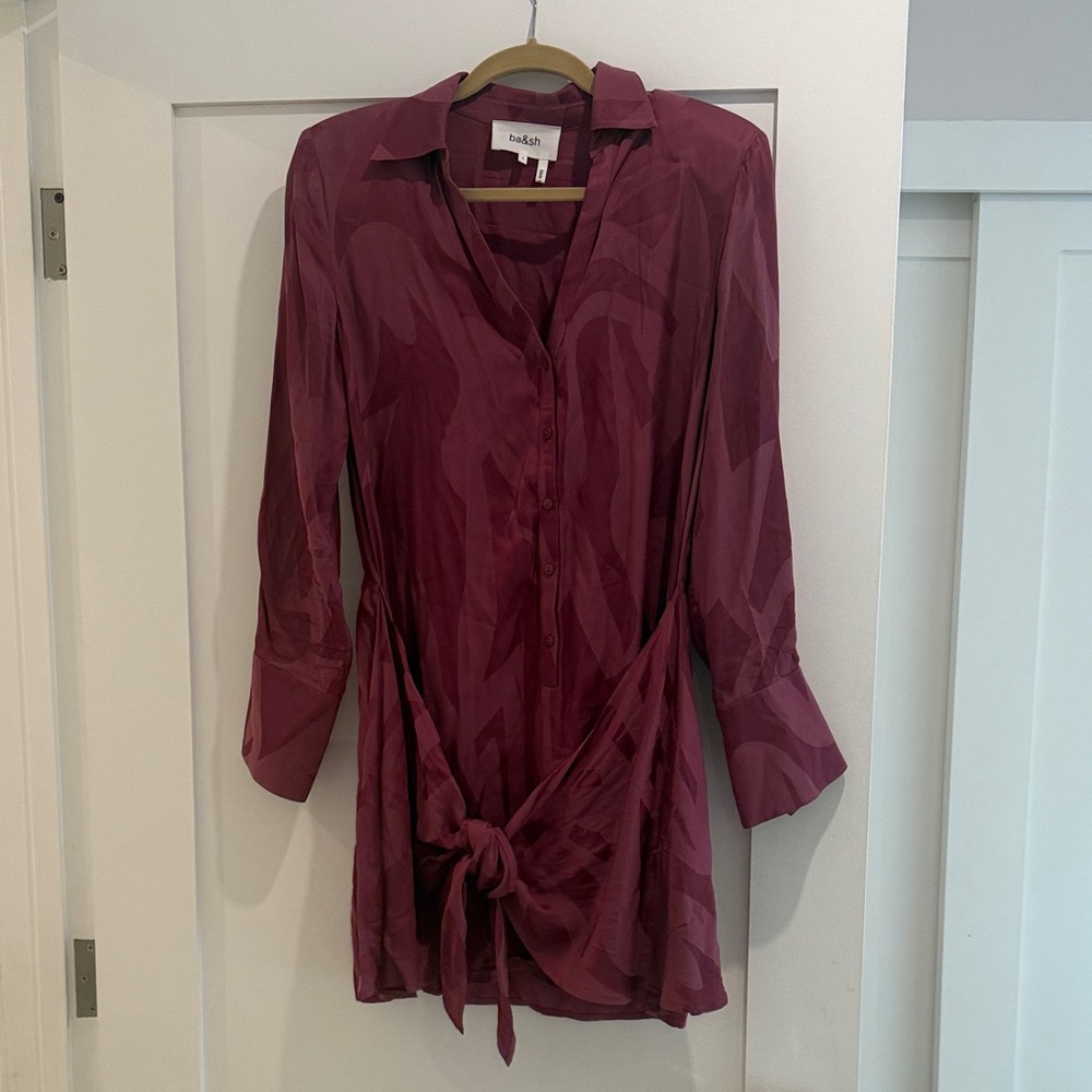 ba&sh Burgundy Mini Dress